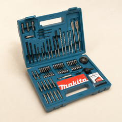 Makita drill bit and screwdriver bit set in carry case