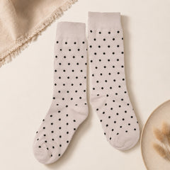Girls socks 2 pack in navy white and light pink designs
