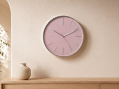Rosetta quartz wall clock with glass front