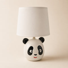 Ramori panda kids table lamp white black