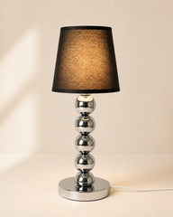 Valino decoratief lamp voet met five zilver bol design