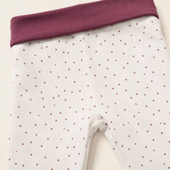 Tiny One baby broek met wide siren rood waistband cuffs