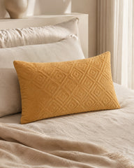 Vendel decorative lumbar pillow with soft quilted texture