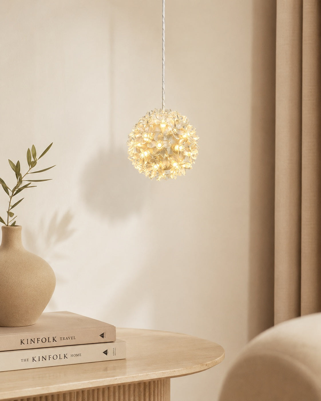 Agrimio LED bloem hanglamp warm wit