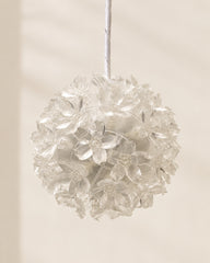 Compact bloem vorm hangend lamp met wit cord