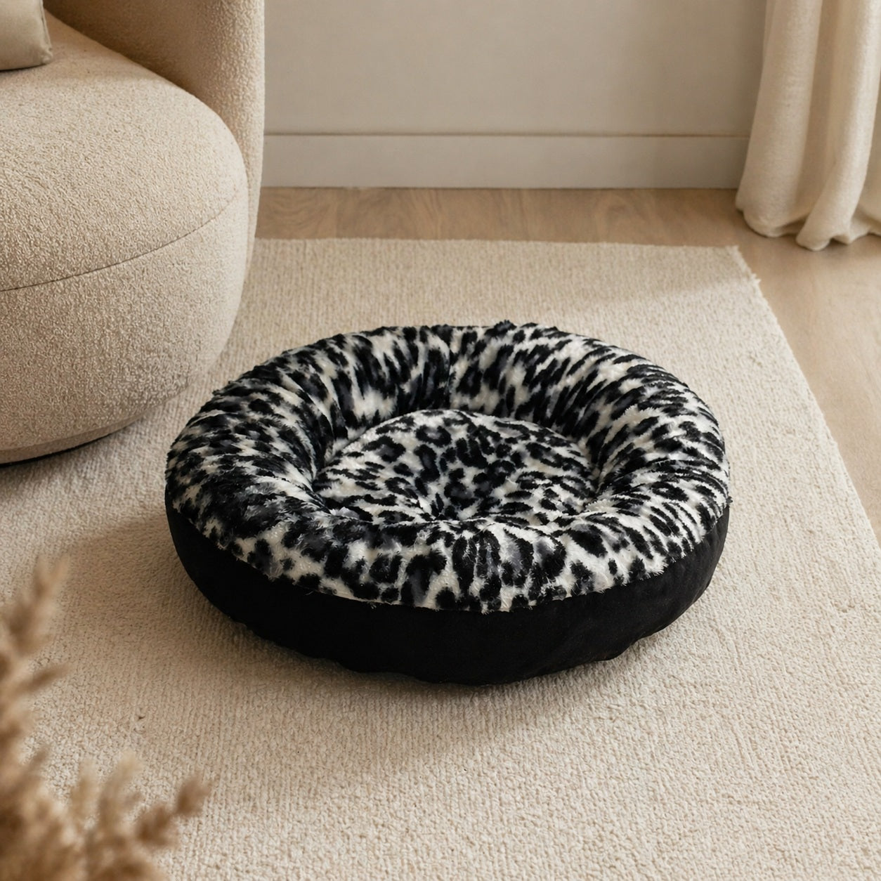 Valena zwart wit donut huisdierenmand