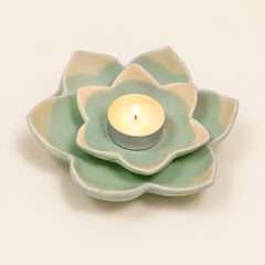 Flower shaped tealight holder for bathroom bedroom or living room