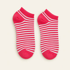 Kleurrijke meisjes enkel sokken zwart roze blauw groen strepen