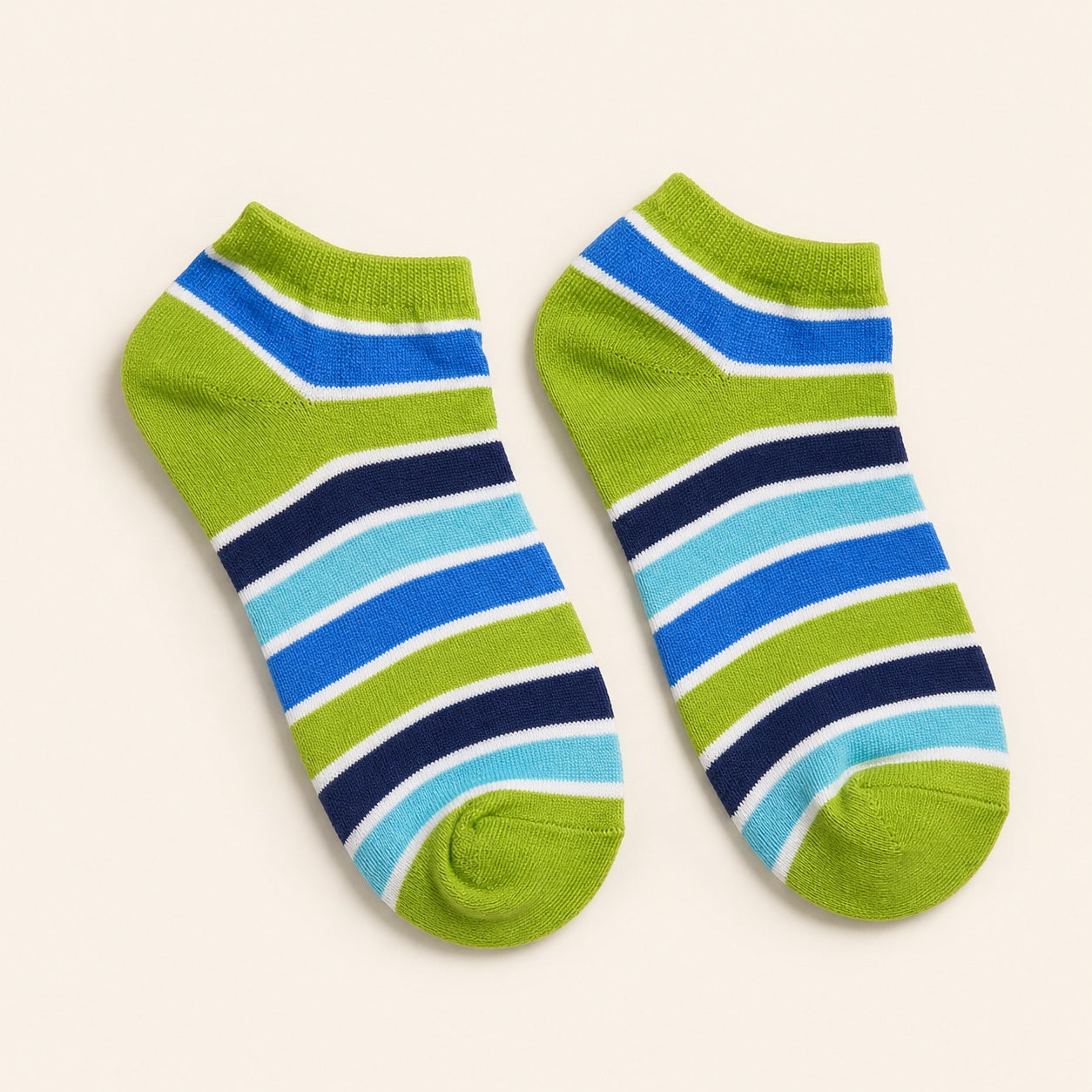 Lilly kinderen gestreept sokken set met roze zwart blauw groen paren