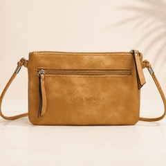Luisa Batani small leather bag with two compartments
