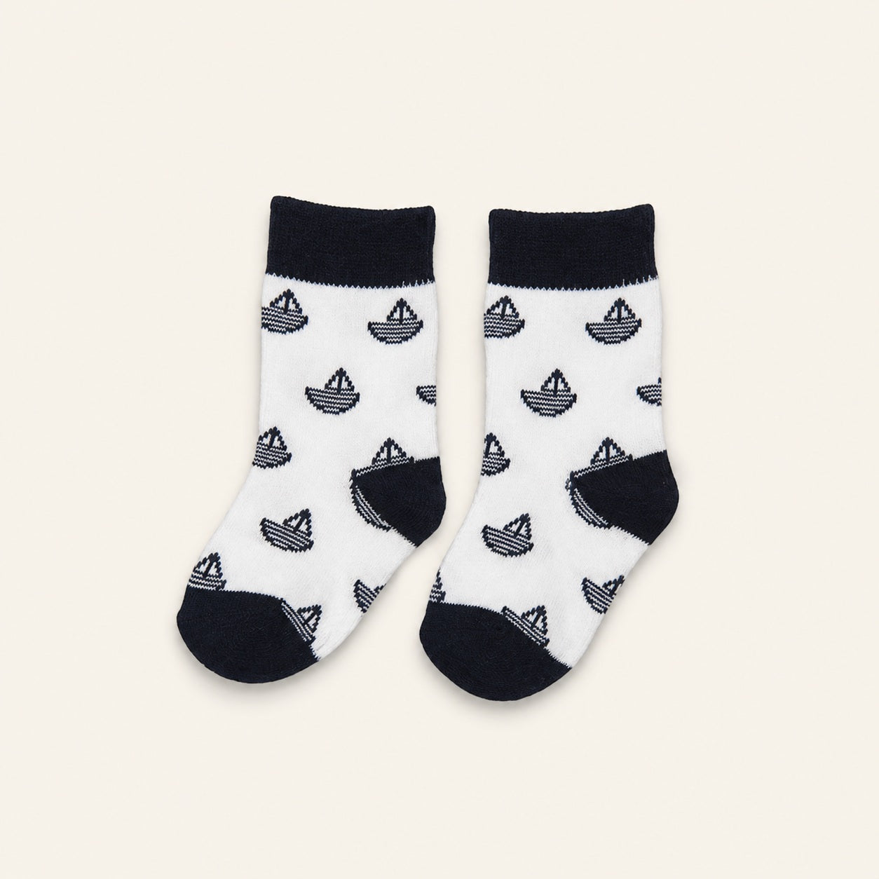 Soft cotton blend baby socks for 2 to 6 months