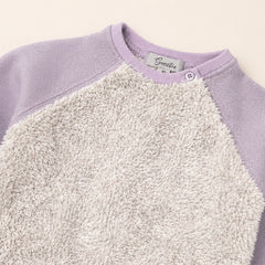 Sweetie Danita baby sweatshirt with shoulder button closure