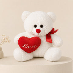 Valentine teddybeer beer met rood strik liefde hart