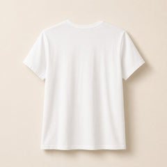 Casual wit T shirt voor dames met Be Happy Nice You design