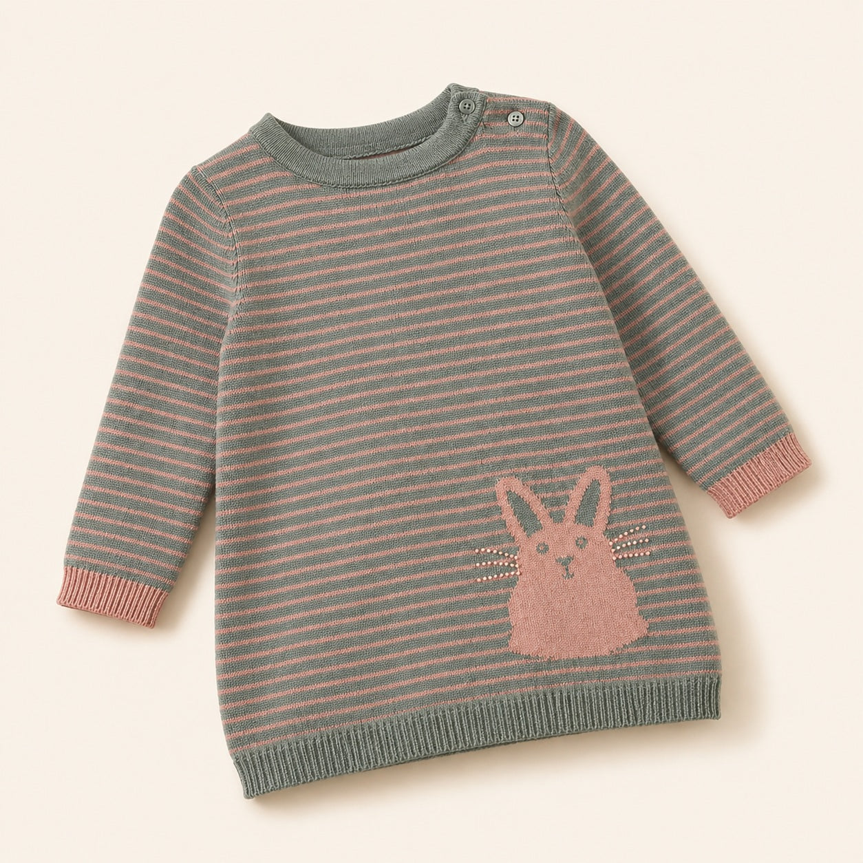 Cecili cotton baby top met shoulder drukknoopjes