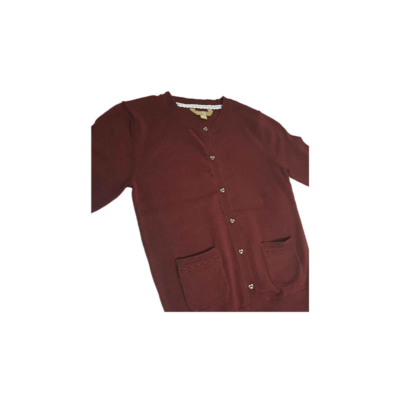 Basic U - Keendra - Meisjes vest / shirt met hartjesknopen en zakken (biologisch katoen)