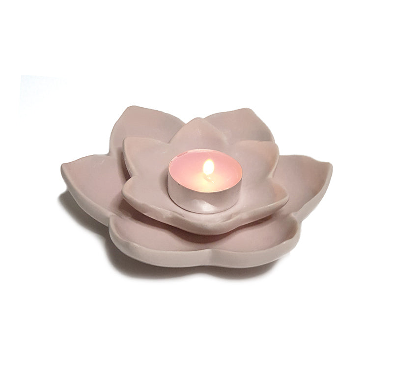 Tealight holder - Flower - Pink