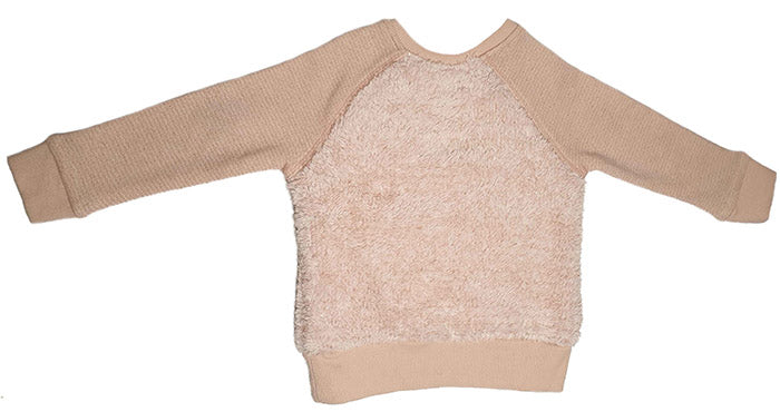 Sweetie - Evie - Baby girl sweatshirt fluffy and sparkles
