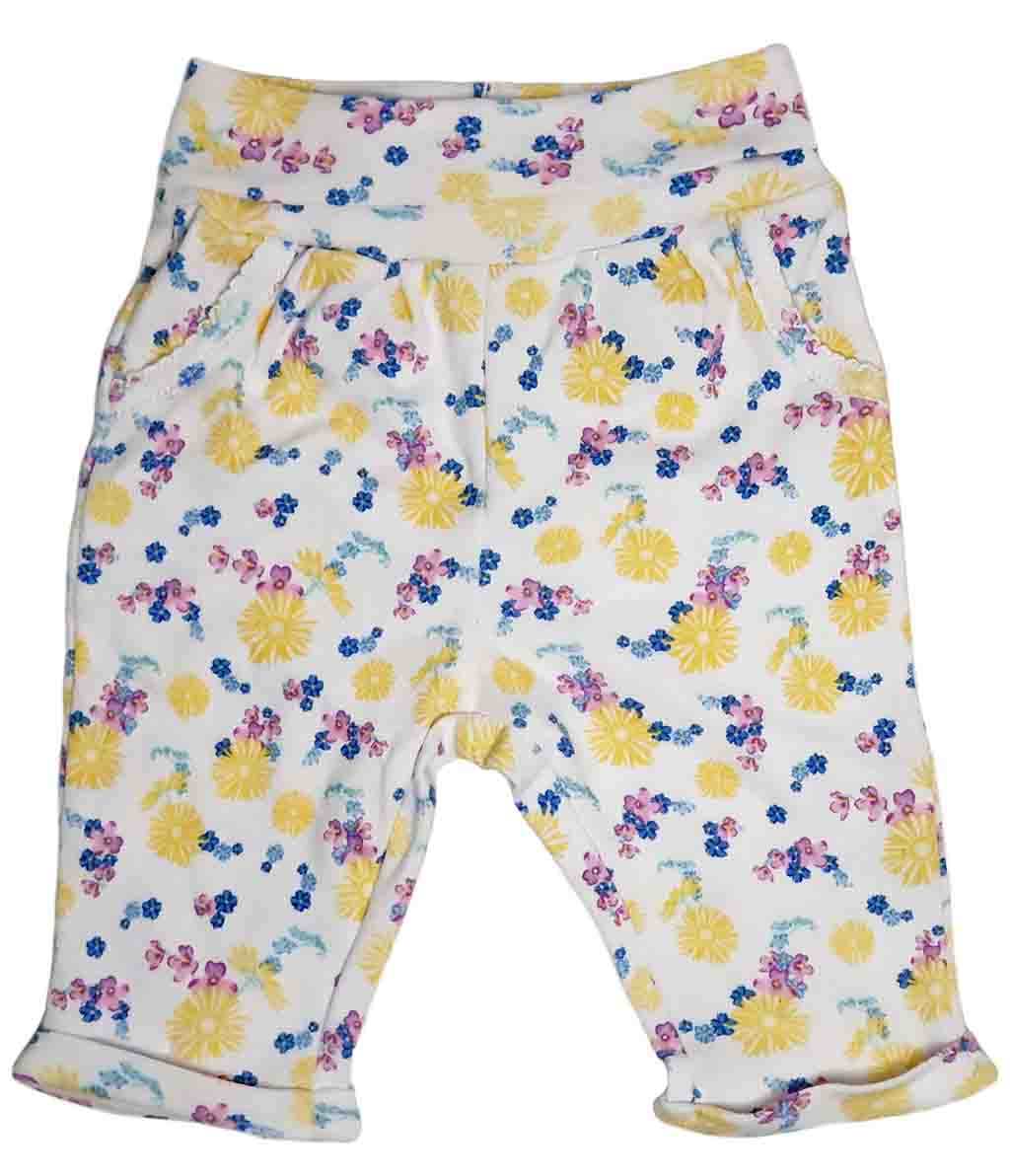 Wit-White-Pants-Organic-cotton-Flowers-Broekje-Bloemetjes-Biologisch-katoen-Babykleding-Baby-clothes
