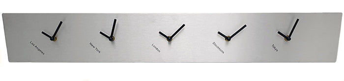 Zilver-wandklok-wall-clock-silver-rectangle-rechthoek-quarz