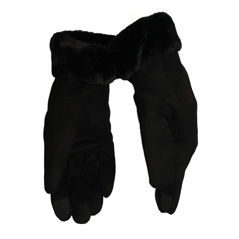 Women touchscreen winter wrist gloves